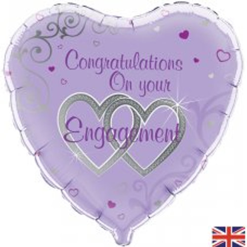 OT228553 CONGRATS ON YOUR ENGAGEMENT 45CM FOIL BALLOON