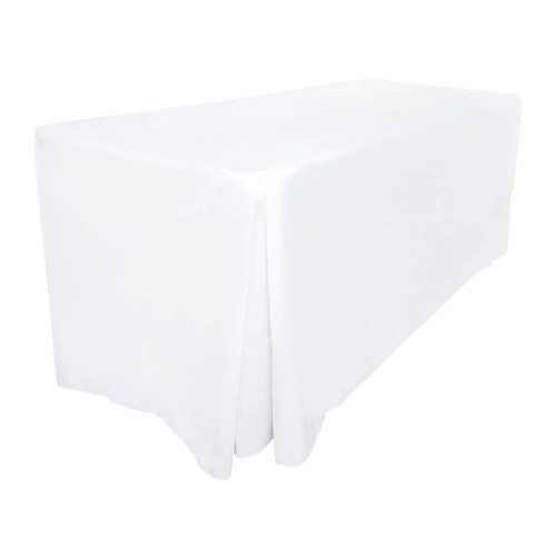 LINEN Trestle & Skirt Combo - WHITE - suitable for 1.8m trestle (not included)
