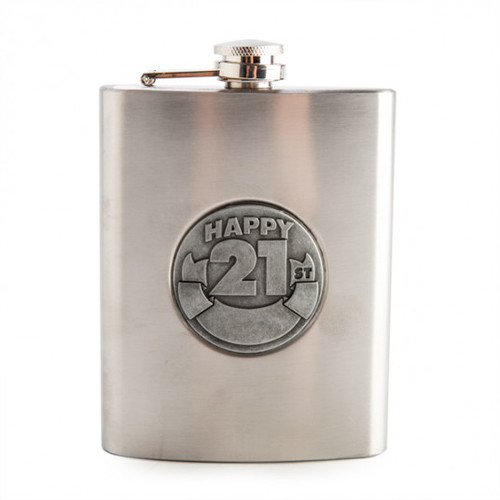 21st Hip Flask