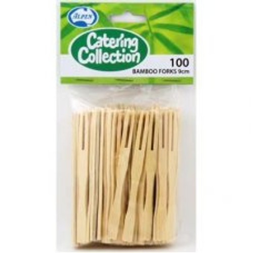 Bamboo Cocktail Forks 9cm P100