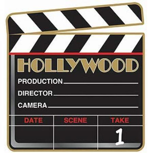 Hollywood Clapperboard Cutout