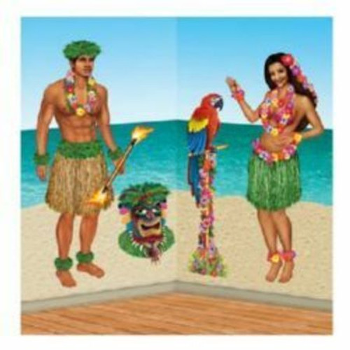 Hula Girl & Polynesian Man Scenesetter add on