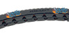25" X 1 3/8"  SOLID, SOFT ROLL DARK GRAY TIRE. Set of 2