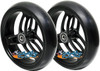 5x1 1/2" Sentinel Caster BLACK Wheel With Soft Polyurethane Tire & 5/16" Bearings