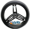 5x1 1/2" Sentinel Caster BLACK Wheel With Soft Polyurethane Tire & 5/16" Bearings