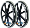 24x1 HD Bariatric Mag Wheel With 2 1/8" Hub. Pair