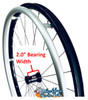 22" (501) - SPINERGY 30 SPOKE REAR WHEEL WITH PRIMO PNEUMATIC TIRE
