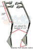 ANTI-TIPPERS FRONT -ROLLER TYPE CLAMP TYPE FITS MOST 7/8" TUBING-  SOLD AS PAIRS