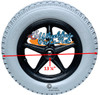 12.5"x2.25" Foam Fill Wheel Assembly for Invacare Power Chairs With Center Keyway. SOLD AS PAIR