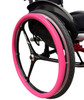 PINK 24" SUPER GRIP SILICONE PUSH RIM COVERS. PRICE IS FOR A SET OF 2