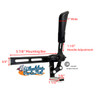 WL801  BLACK ALUMINUM  STYLE WHEEL LOCK - RIGHT SIDE W/CLAMP
