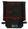 18" FOLD OVER BACK - MEDIUM.  QUICKIE STYLE, ULTRA LIGHT NYLON.