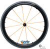 SHIVO-DX12 24" Wheel with 12 Orange Spokes and Narrow Lightweight Hub. Set of 2