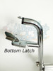 FR251L- BOTTOM LATCHING  ELEVATING LEGREST  CAM LOCK - STRAIGHT  STANDARD -  LEFT PIN SPACING - 3"