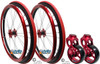 SHIVOXX 24"x1" (540) Wheels with Primo V-Trak Tire &  Caster Fork Assembly