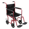 DRIVE DELUXE FLY-WEIGHT ALUMINUM TRANSPORT CHAIR WITH REMOVABLE CASTERS - FREE SHIPPING