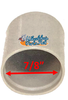 7/8" TUBE END CAP - GRAY.