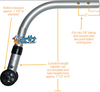 ADJUSTABLE ANTI-TIPPER, PUSH BUTTON/ROLLER