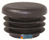 TUBE END CAP. BLACK. FITS 1 1/8" TUBING.