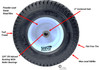 15x6.50-6 Carefree (No-Flat) Wheel With 3" Center. Choose Bore Size
