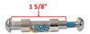 Axle Kit For Caster Wheels & Forks With 1 5/8" Axle
