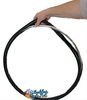 BLACK 24" SUPER GRIP VINYL PUSH RIM COVERS. PRICE IS FOR A SET OF 2