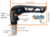 Universal Foldable Push Handle. Fits on 21mm Tubes With 6mm Hole. Sold as each