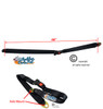 48" Long, Axle Mount Positioning Belt, Push Button Buckle, 2" Webbing.