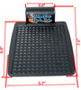 Heavy Duty Plastic Foot Plates for Wheelchairs with 7/8" Tubing . Fits on 16" Wide Chairs