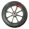 CW145 - 7" x 1" Front caster wheel with 5/16" bearings and 1 1/2" hub length. Sold as Pair