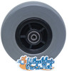 6" x 2" Caster Wheel Assembly for Quantum Q6 Edge & Q6000Z. SET OF TWO. Grey/Black