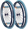 SET of 2,  24"x1 3/8" (540mm) 36Spoke Rim With SHOX AIR TIRES & TUBES. PUSH RIMS