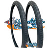 24 X 1-3/8" (37-540) Black  Non-Marking Tire. Sold as Pair
