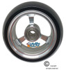 3" x 1.4" Caster Wheel With Aluminum Rim and 5/16" Bearings.