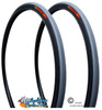 25 X 1"  (20-559) PRIMO GRAY RACER, AIR-PNEUMATIC TIRE. SOLD AS PAIR