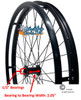 25" (559mm) 36 Spokes Rim With Pushrims Only. TIRES NOT INCLUDED. Pair