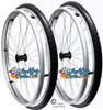 24" x 1" Wire Spoke (30 Spokes) Wheel With Solid Shox G2, All Terrain Tread