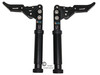 SHIVLCK-AX ADJUSTABLE Scissor Wheel Lock (Brakes). Fits Most Standard Wheelchairs. Black Color. Set of 2
