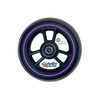 TRI RACER - 5" x 1.40" 3-Spoke Composite Mag Wheel, Black Wheel With Purple Strip/ Black Tire. Sold as Set of 2