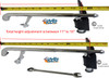 FR211R-HD - Bariatric, Bottom Latching Footrest, Right Size, cam lock std - Rt pin spacing - 3"
