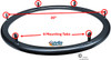 ELLIPSE 24" (540) Black Hard Anodize Color Pushrim with 6 Tab. Great for users with bigger hands. Set of 2