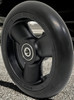 5" X 1" Composite Wheel and Soft Urethane Tire with 5/16" bearings. Sold as Pair