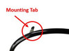 25" (559") Pushrims with 6 Mounting Tabs. BLACK Anodized Pushrims. Set of 2