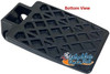 Heavy Duty Plastic Foot Plates for Wheelchairs with 7/8" Tubing . Fits on 18"-20" Wide Chairs