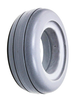6X2 LIGHT GRAY ROUND PROFILE TIRE. SOLD AS PAIR