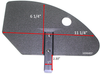 Small Skirt Guard With Quad Hole. Removeable