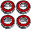 1/2" x 1 1/8" CERAMIC BALL PRECISION  REAR WHEEL BEARINGS - PACK OF 4