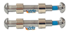 AX021  Caster Fork Axle, 5/16" With Spacers  x 1 1/2". Sold as Pair