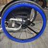 BLUE 24" SUPER GRIP SILICONE PUSH RIM COVERS. PAIR