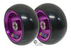 3" x 1.4" Caster Wheel With PURPLE Aluminum Rim and 5/16" Bearings.